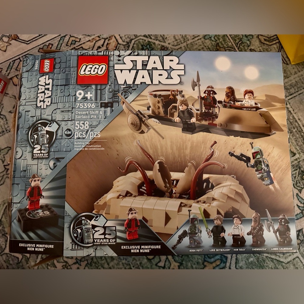 EMPTY LEGO Box Desert Skiff & Sarlacc Pit